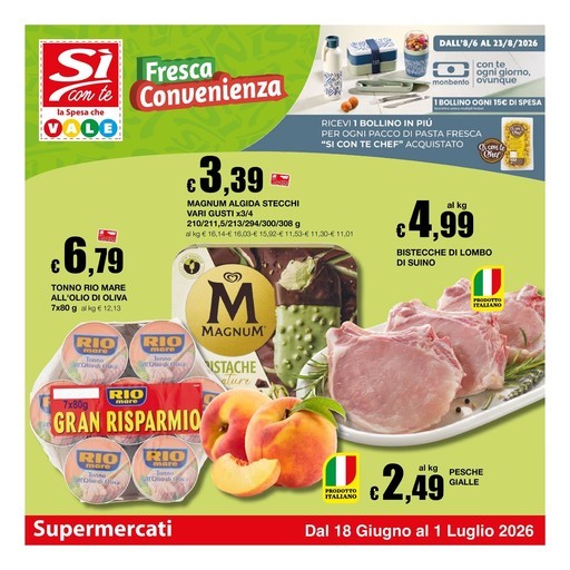 Volantino Si con te supermercati