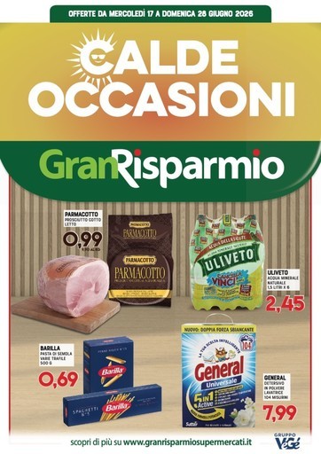 Volantino Supermercati Gran Risparmio