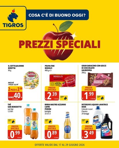 Tigros - Prezzi speciali