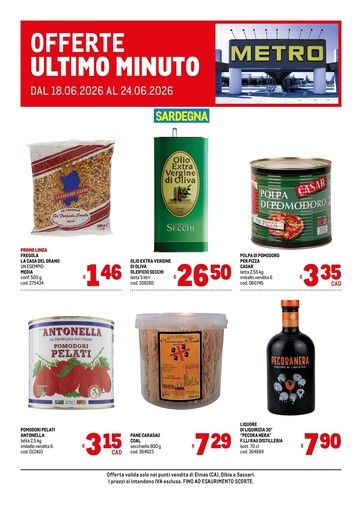 Metro - Offerte ultimo minuto - Sardegna
