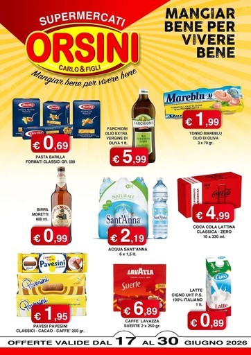 Volantino Orsini Market