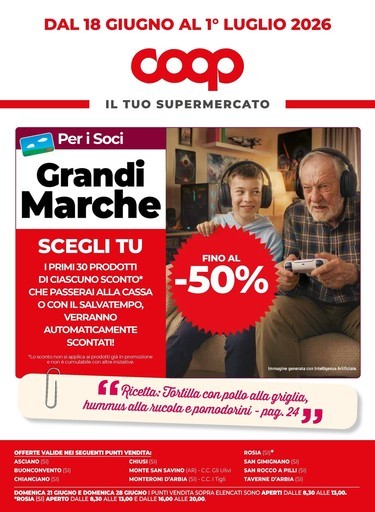 Coop - Dal 18 giugno al 1° luglio 2026