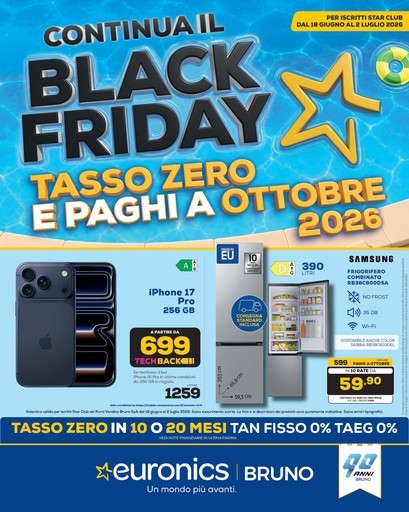 Euronics - Continua il Black Friday d'Estate