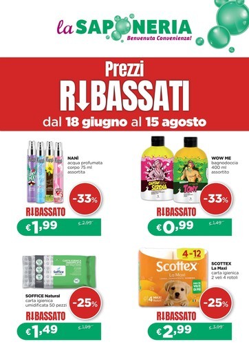 Volantino La Saponeria