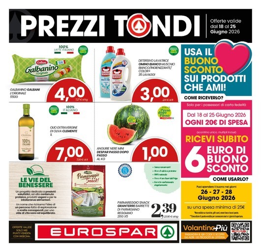 Eurospar - Prezzi tondi