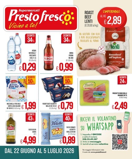 Volantino Presto Fresco