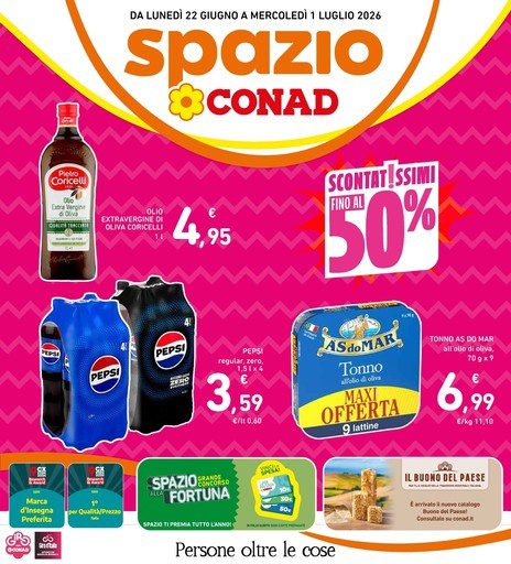 Spazio Conad - SCONTATISSIMI FINO AL 50%