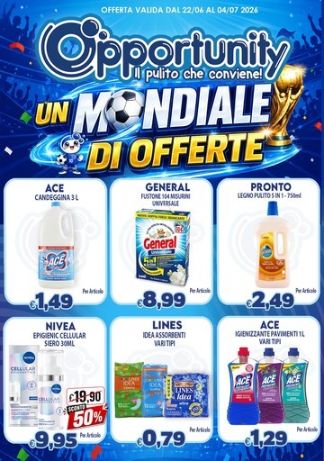 Volantino Opportunity Shop