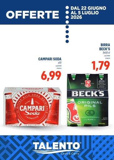 Volantino Talento Cash