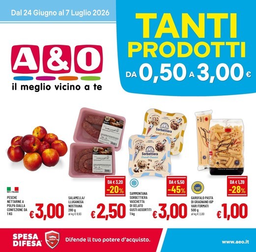 A&O - Tanti prodotti da 0.50 a 3.00€