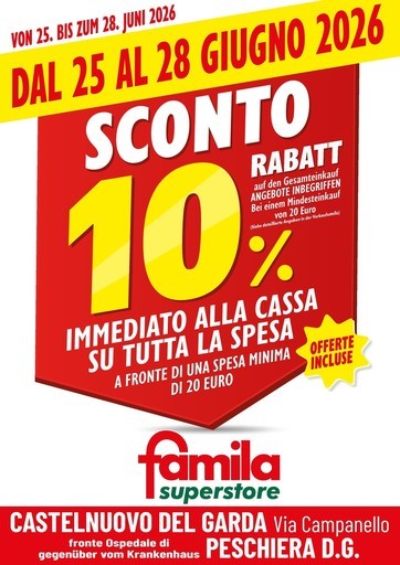 Famila Superstore - SCONTO 10%