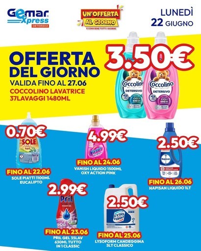 Gemar Detersivi - Offerta del giorno