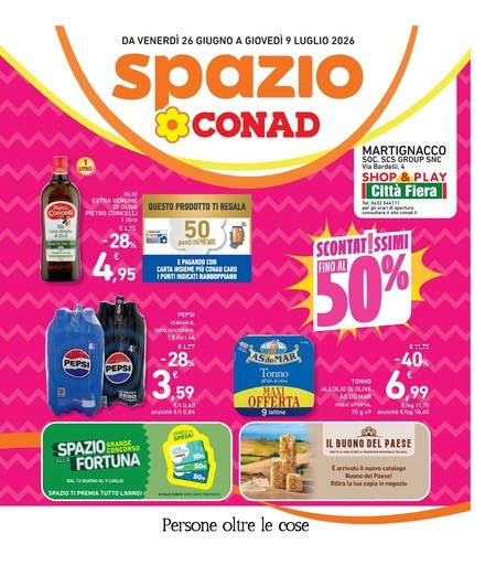 Spazio Conad - Scontatissimi fino al 50%.