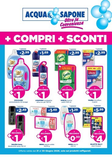 Acqua e Sapone - +compri +sconti