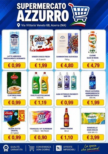 Volantino Supermercato Azzurro