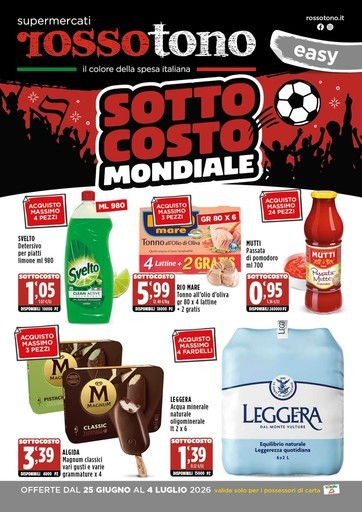 Volantino Supermercati Rossotono Easy