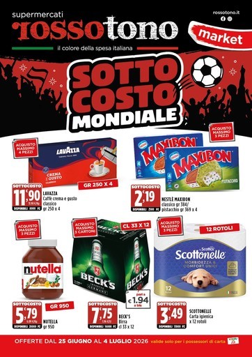 Volantino Supermercati Rossotono Market