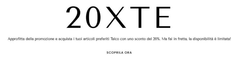 Volantino Talco