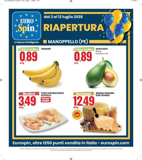 Eurospin - Riapertura Manoppello