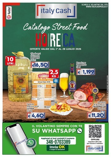 Italy Cash Puglia - Catalogo street food