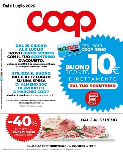 Coop - Dal 2 al 8 luglio 2026