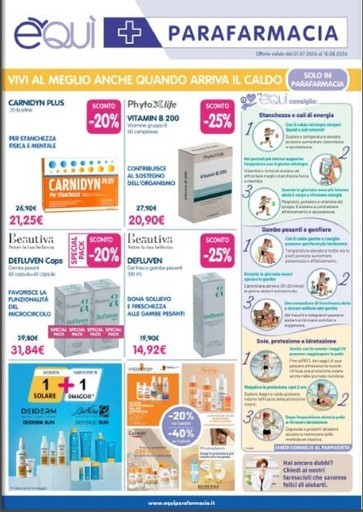 Volantino E' Qui Parafarmacie
