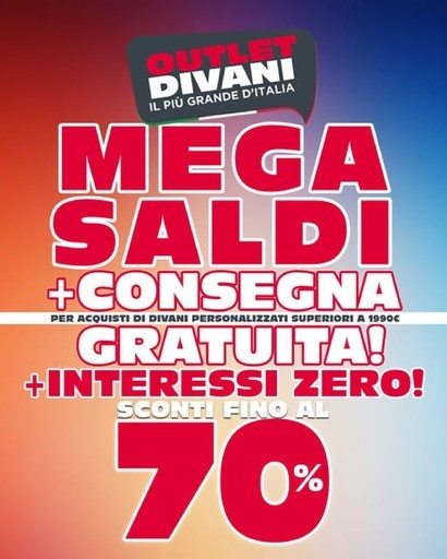 Volantino Outlet divani