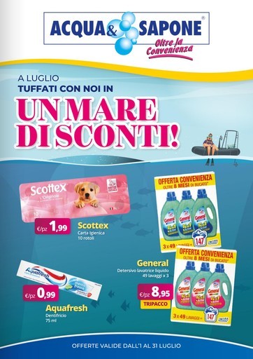 Volantino Acqua e Sapone