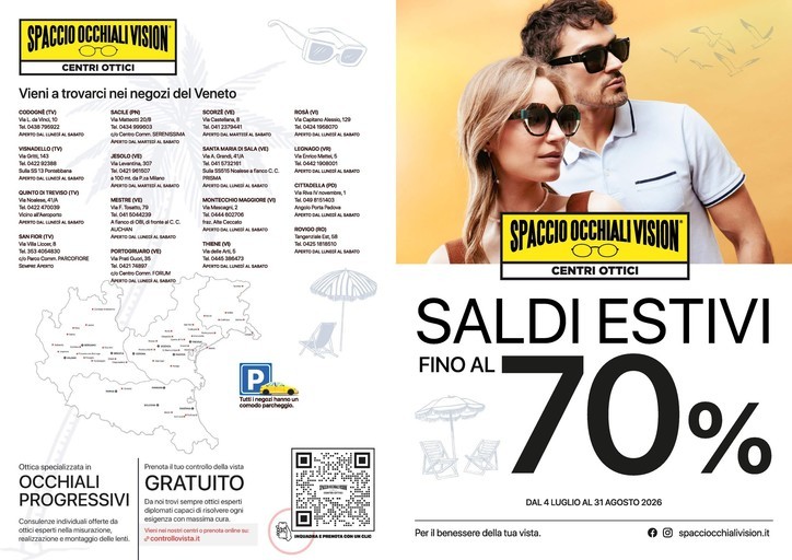 Volantino Spaccio Occhiali Vision
