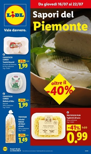 Lidl - Sapori del Piemonte