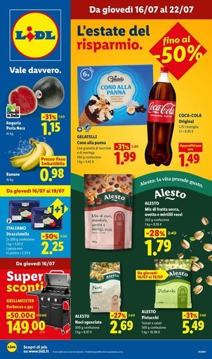 Lidl - L'estate del risparmio. Fino al -50%