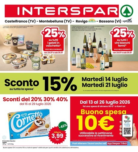 Interspar - Sconti del 20%30%40%