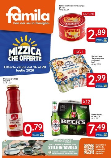 Famila - Mizzica che offerte