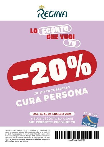 Volantino Regina Grandi Magazzini