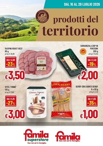 Famila - PRODOTTI DEL TERRITORIO