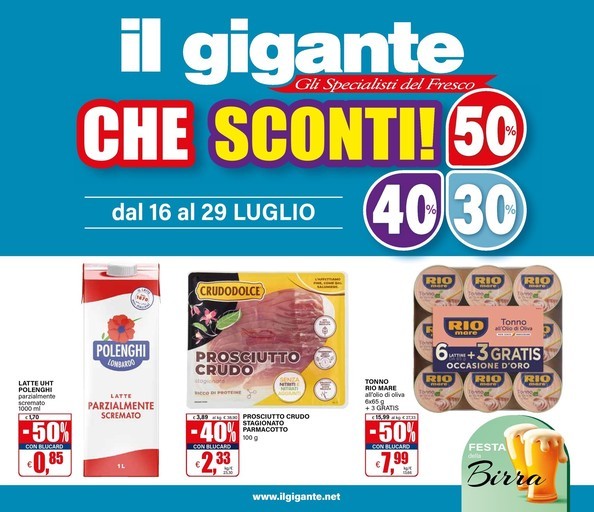 Volantino Il gigante