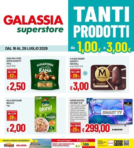 Galassia - Tanti prodotti da 1,00 a 3,00 €
