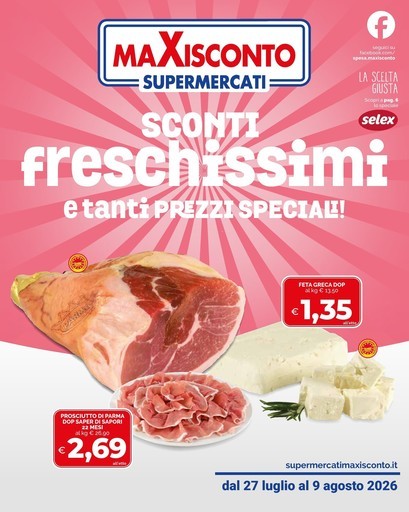 Maxisconto Supermercati - Sconti freschissimi