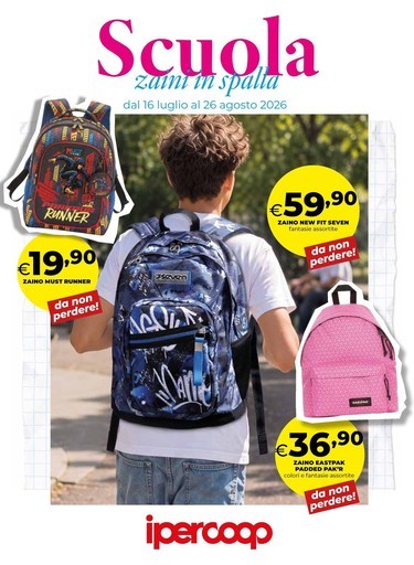 Ipercoop - Scuola, zaini in spalla