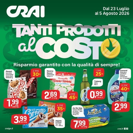 Crai - Tanti prodotti al costo