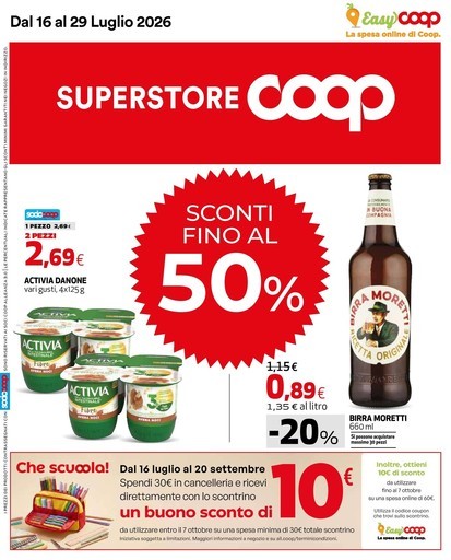 Volantino Coop Alleanza Superstore