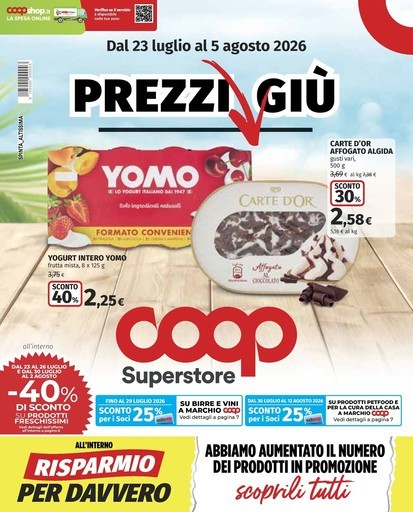 Coop - Prezzi giu