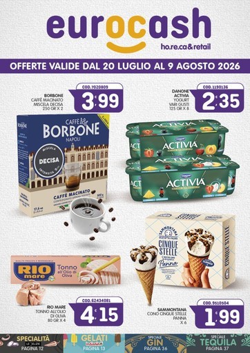 Eurocash - Offerte valide dal 20 luglio al 9 agosto 2026