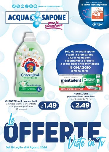 Volantino Acqua e Sapone