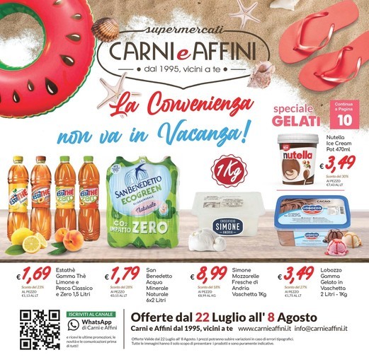 Carni e Affini - La convenienza non va in vacanza!