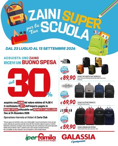 Galassia - Zaini super per la tua scuola