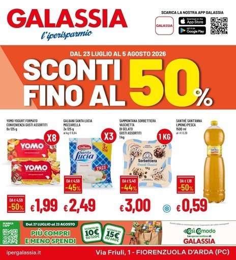 Galassia - Sconti fino al 50%
