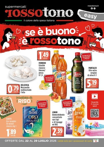 Volantino Supermercati Rossotono Easy