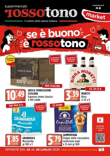 Volantino Supermercati Rossotono Market