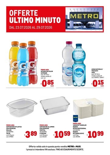 Metro - Offerte ultimo minuto